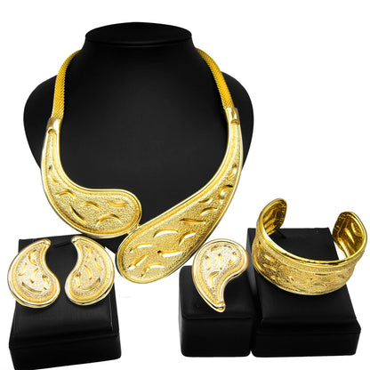 Jewelry For Women Necklace Rings Earrings Bracelet Set Fashion Simple Pendant Everyday Wear Nigerian Weddings  Jewelry Gifts