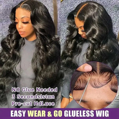 Perruques Lace Front 13x6 Cheveux Humains 250 Densité Hd Body Wave Frontal