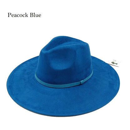 Suede Fedora Painting Felt Hats for Men and Women, Hand Sewn Fedora Adjustable Fall Winter Fashion Party Hats and Gifts