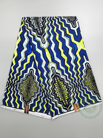 Prevalent African Wax Print Ankara Fabrics 100% Cotton Nigerian Style Patchwork Sewing Guaranteed Veritable Real Wax For Dresses