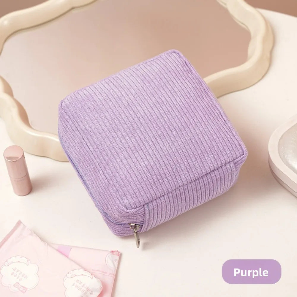 Large Capacity Sanitary Pads Bag Cosmetics Lipstick Storage Bag Cosmetic Bag Multipurpose Mini Data Cables Organizer Travel