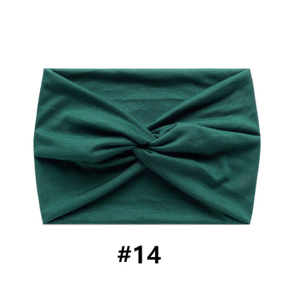 Wide Headbands for Women Large Turban Headwrap Boho Hairband Twisted Head Bands Sport Workout Stretch Non-slip Hair Accessories