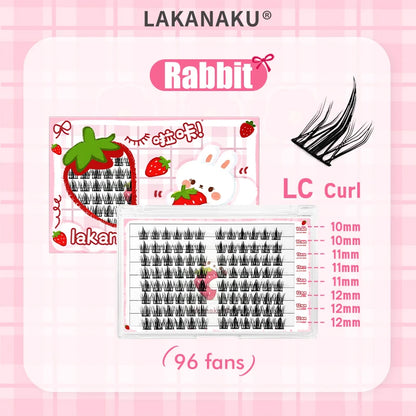 LAKANAKU Manhua Cluster Lashes Comic DIY Lashes Fairy Lashes Natural Set Eyelashes Premade Fan Individual Eyelash Extensions