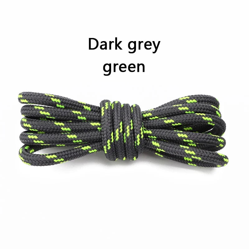 Round Solid Shoelaces for Sneakers Outdoor Hiking Boots Tooling Sports Shoe Laces Adult Kids Flower Dots Shoelace for Woman Man