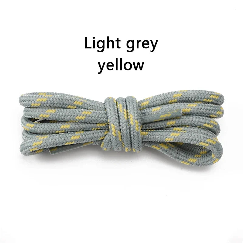 Round Solid Shoelaces for Sneakers Outdoor Hiking Boots Tooling Sports Shoe Laces Adult Kids Flower Dots Shoelace for Woman Man