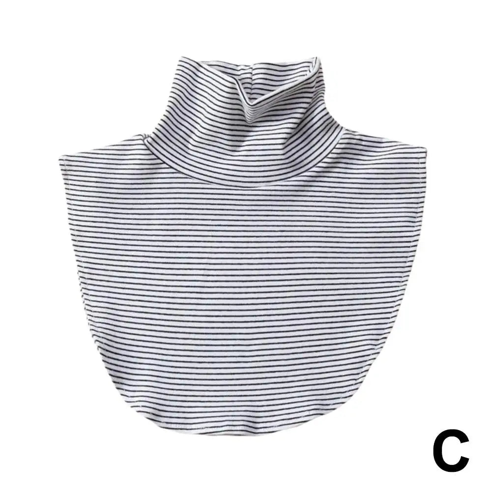Women's Spring Fall Turtleneck Fake Collar Black White Extensions Mock Neck Half Top Blouse Neck Warmer False Collar