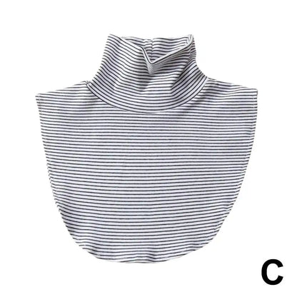 Women's Spring Fall Turtleneck Fake Collar Black White Extensions Mock Neck Half Top Blouse Neck Warmer False Collar