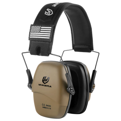 YHKEMA Tactical headset ear protection shooting headphones for hunting Hearing earmuff Noise reduction 25db earmuffs Silicone