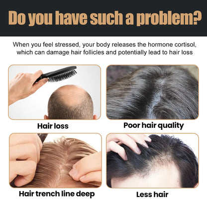 Shampoing Traitement Chute Cheveux Favorise la Croissance Renforce les Racines Répare le Cuir Chevelu Anti-Chute Hydratant Épaississant Soin Capillaire