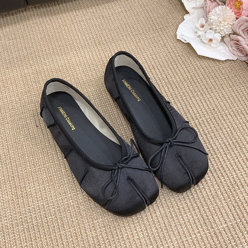 French Gentle Bow Women's Shoes Flats