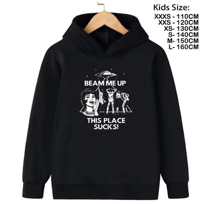 Demogorgon Hawkins Sweatshirts à capuche pour enfants, dessin animé, imprimé, streetwear, basiques, hauts pour garçons, pulls pour enfants