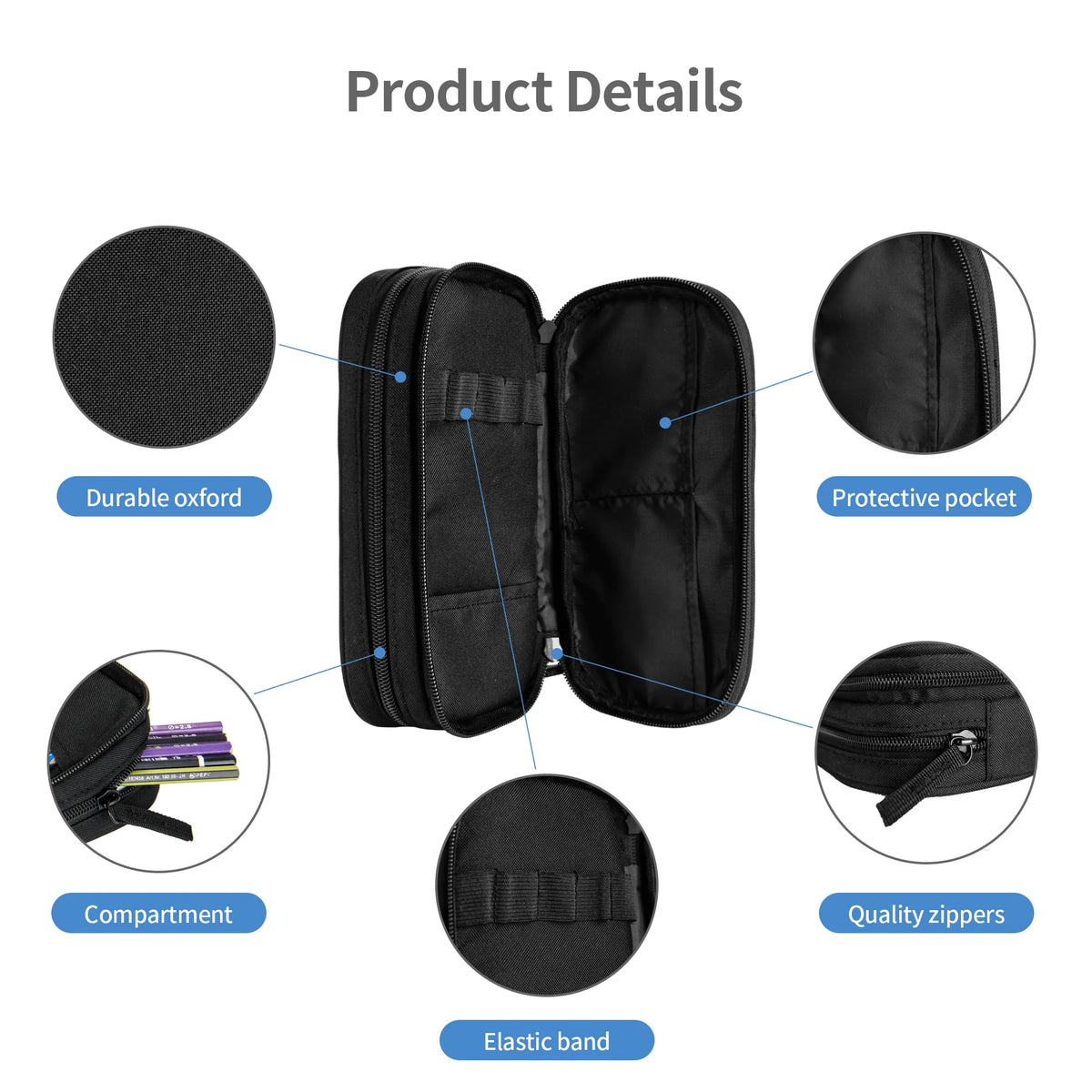 New H-HP-P Harrys Potters Pencil Cases  Pencil Pouch Pen Holder for Girl Boy Large Storage Bags Office Gifts Accessories