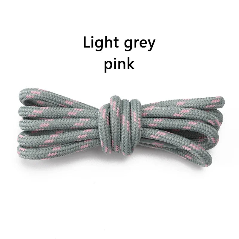 Round Solid Shoelaces for Sneakers Outdoor Hiking Boots Tooling Sports Shoe Laces Adult Kids Flower Dots Shoelace for Woman Man