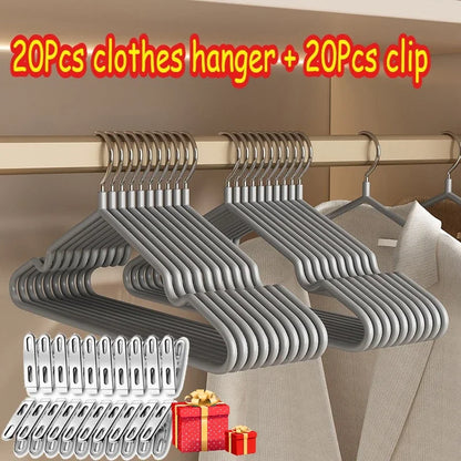 Non-Slip Coated Metal Suit Coat Hangers Heavy Duty Clothes Hangers Metal Shirt Jacket Hanger with Round Notches for Dress