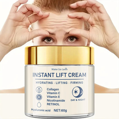 Crème Raffermissante et Liftante Visage - Riche en Acide Hyaluronique et Rétinol, Resserre et Lifte la Peau, Hydrate la Peau, Convient à Tous les Types de Peau, Soin Quotidien