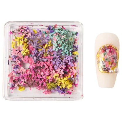 Dried Flower Nails Art Charms Japanese Charms Nails Art Decoration for Acrylic Nails Manicure Accessories