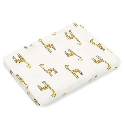Newborn soft 100% muslin cotton swaddlle blanket infant baby wrap bath towel cover blanket 120x110cm