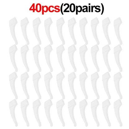 20/40pc Silicone Ear Hook Anti-slip Glasses Leg Ear Sleeve Bracket Fastener Sunglasses Accessories Grip Anti-fall Eyewear Holder