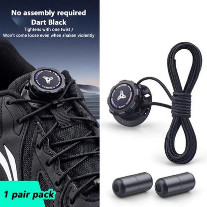 Rotating Button Shoe Bucklechildren Adult Sports Lazy People No Need Tie Steel Wire Spinning Buckle Shoelaces Sports Buckle