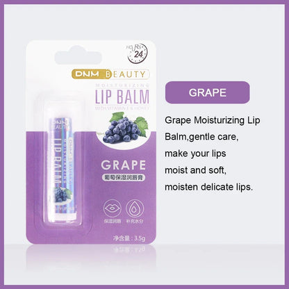 Fruit Lip Balm Winter Fashion Moisturizing Lip Oil Long-Lasting Clear Transparent Natural Aloe Lipstick Lip Care Lipstick Makeup