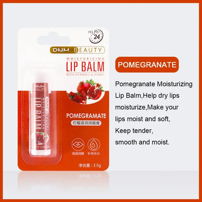 Fruit Lip Balm Winter Fashion Moisturizing Lip Oil Long-Lasting Clear Transparent Natural Aloe Lipstick Lip Care Lipstick Makeup