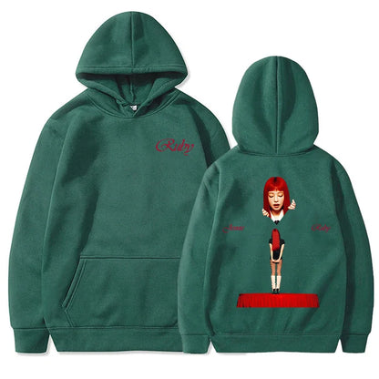 JENNIE Ruby Hoodie 2025 Nouvel Album Mode Homme/Femme Sweat-shirts à Capuche Harajuku Esthétique Hiver Vêtements Polaire Pull Vintage