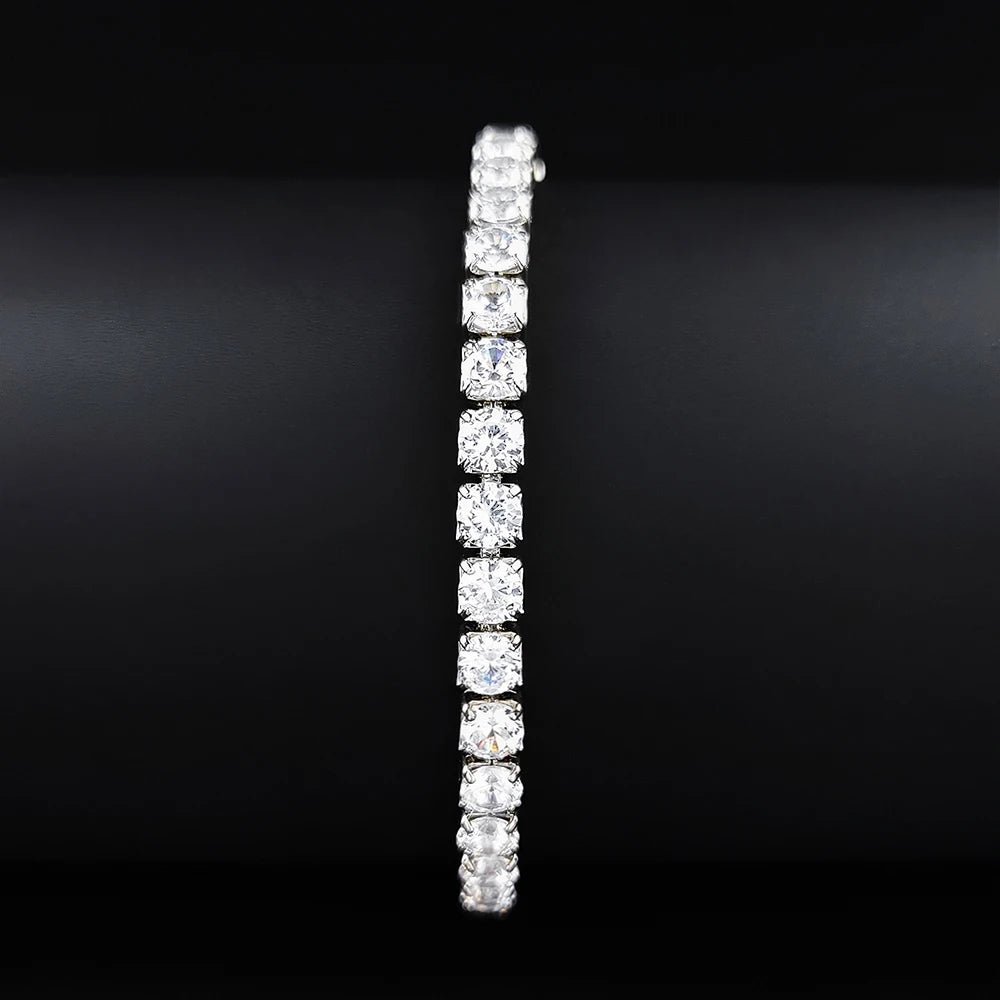 Bracelet jonc princesse pour femmes, 4MM 17CM, nouvelle couleur argentée de luxe, cadeau d'anniversaire, bijoux en gros S5650, 2024