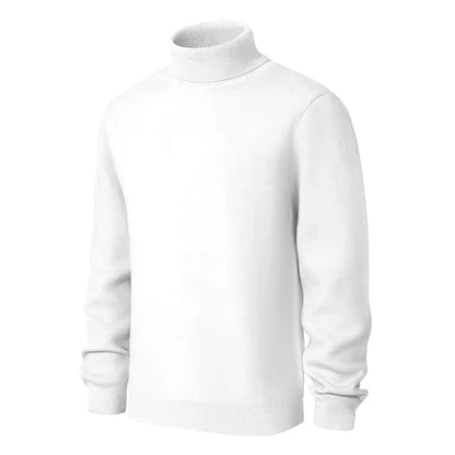 Animal Game Men's Cold Blouse Turtleneck Sweater Luxury Woolen Knitwear Casual Pullover Long Outerwear Solid Warm Streetwear