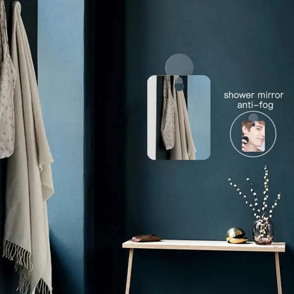 Miroir anti-buée acrylique pour douche, rasage, sans buée, accessoires de voyage pour femmes, maquillage, rasage pour hommes, outils de salle de bain