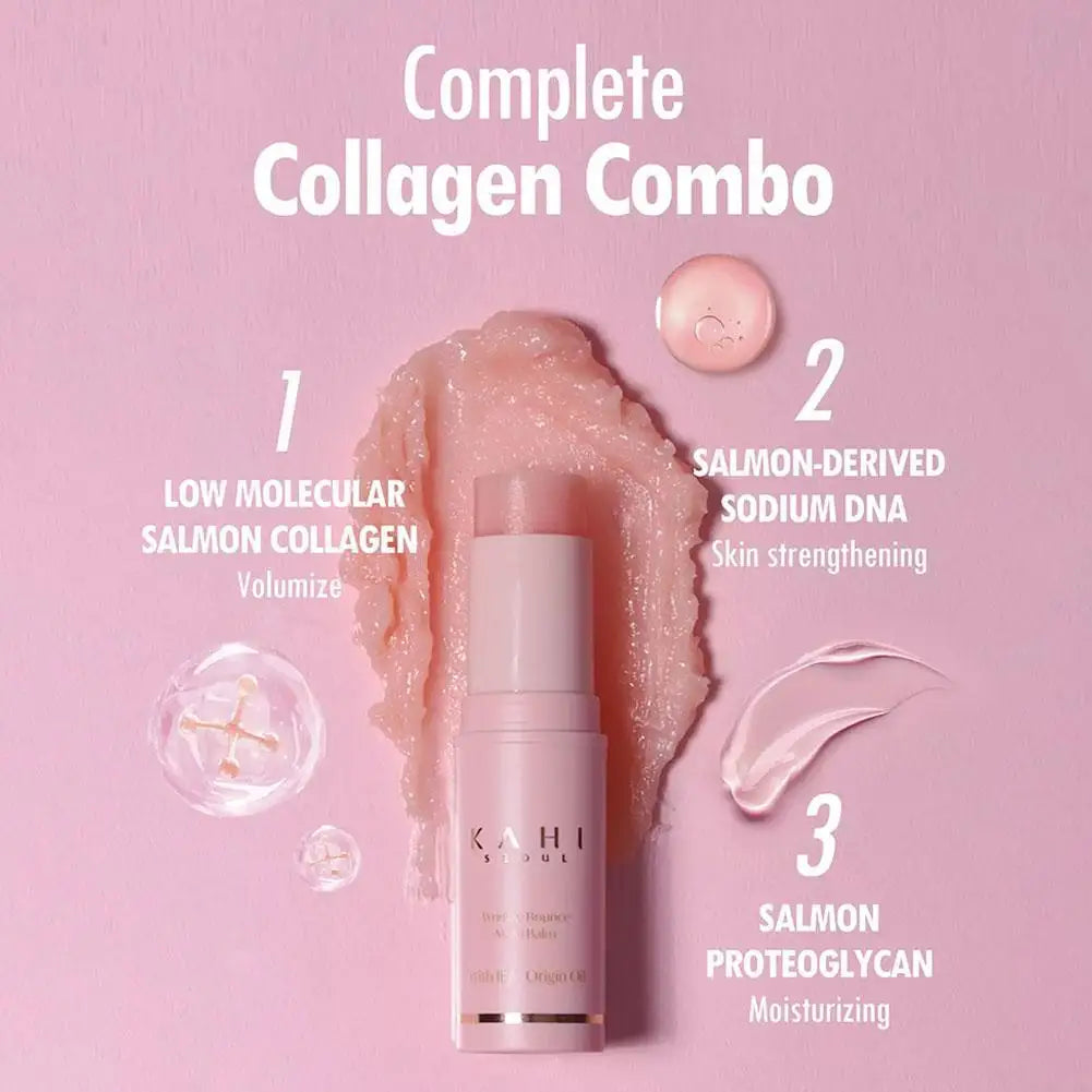 9g Original Korean KAHI Wrinkle Bounce Multi Balm Stick Moisturizing Essence Stick PDRN Collagen JEJU Origin Oil Balm Face Care