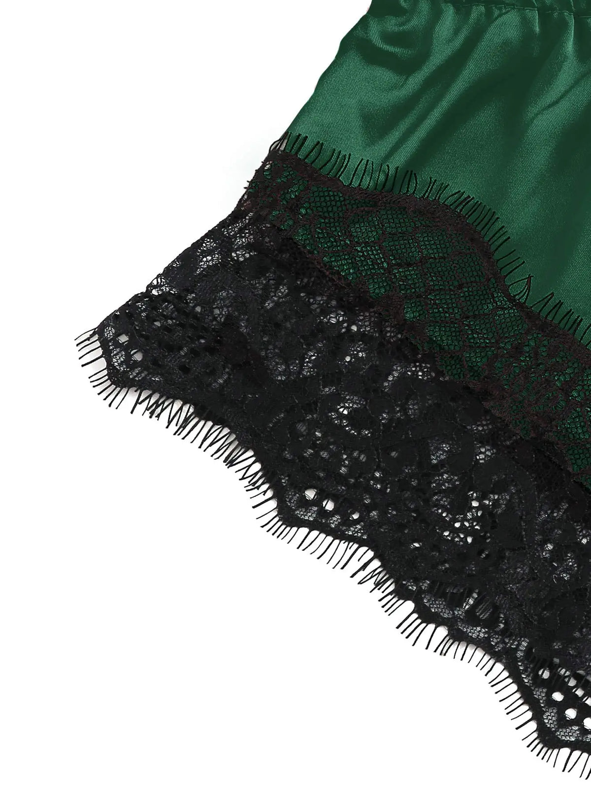Ensemble de pyjama sexy 2 pièces en dentelle pour femme, nuisette transparente et short, vêtement de nuit respirant, grande taille, lingerie d'été.