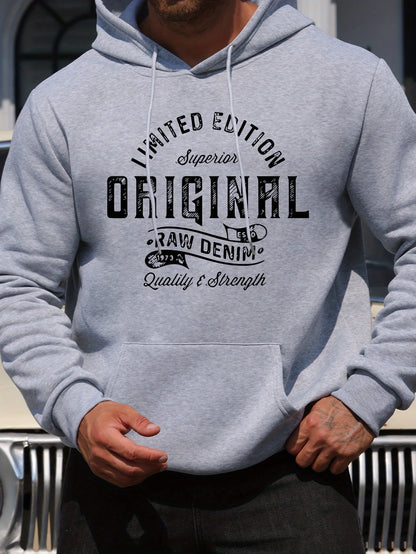 Haut homme col rond manches longues ample grande taille automne et hiver sweat à capuche t-shirt haut