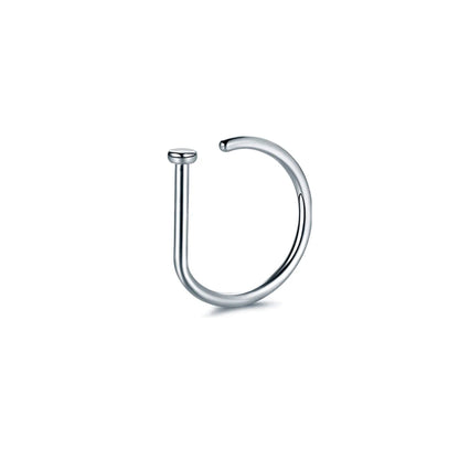 Fake Nose Ring Hoop Lip Labret Ring for Women Non Pierce Hoop Nose Ring  Septum Hoop  Ring Tragus Rook Ring Non Piercing Jewelry