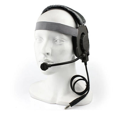 New Style Tactical Headset Head-wearing Combat Communication Headsets for CS Games Hunting Airsoft Headphone Use with PTT