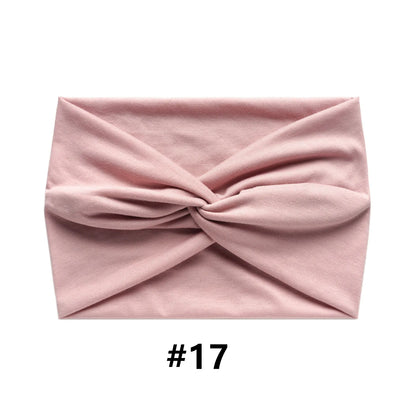 Wide Headbands for Women Large Turban Headwrap Boho Hairband Twisted Head Bands Sport Workout Stretch Non-slip Hair Accessories