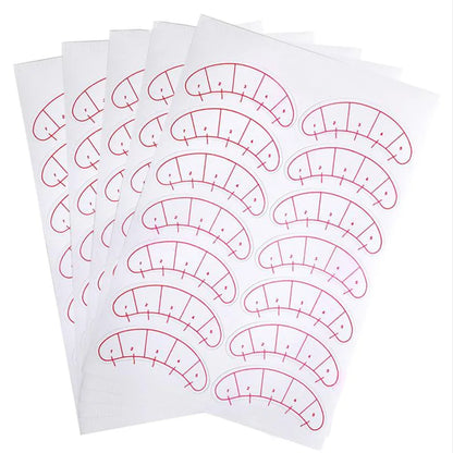 70 paires Faux cils Autocollant pour les yeux Extensions de cils Cils greffés Coussinets pour les yeux Patchs en papier Pansements Patchs d'entraînement Outil de maquillage