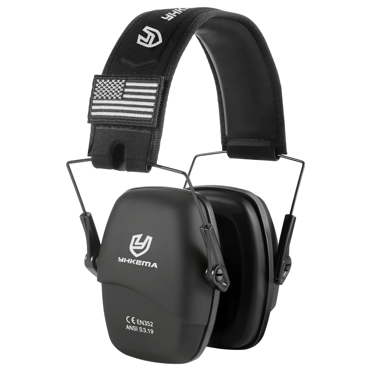 YHKEMA Tactical headset ear protection shooting headphones for hunting Hearing earmuff Noise reduction 25db earmuffs Silicone