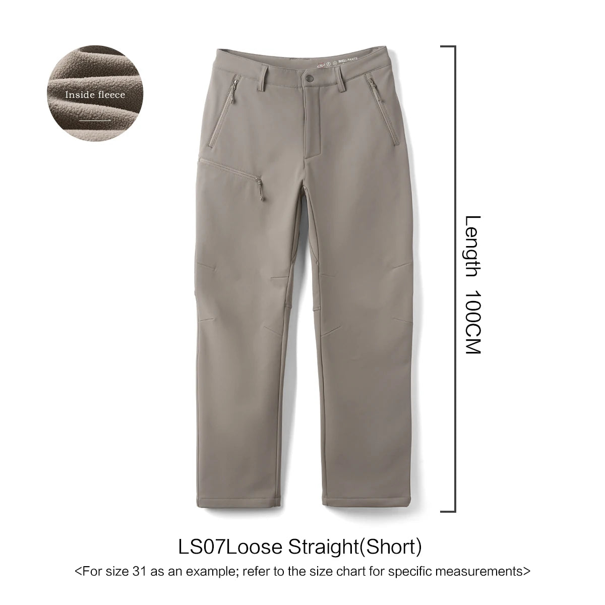 SIMWOOD 2026 Autumn New Loose Straight Soft Shell 300gsm Warm Fleece Lined Pants Casual Plus Size Outdoor Trousers