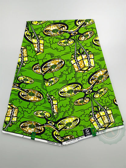 Prevalent African Wax Print Ankara Fabrics 100% Cotton Nigerian Style Patchwork Sewing Guaranteed Veritable Real Wax For Dresses