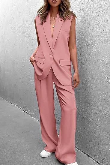 Customized Women's 2 Piece Outfits Sleeveless Suit Vest Womenzara woman 2025 new collection ropa mujer traf