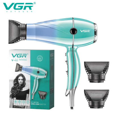 VGRV-452 sèche-cheveux professionnel 2000-2400W super puissant pour dortoir et maison, soin capillaire aux ions négatifs, coiffure et séchage rapide