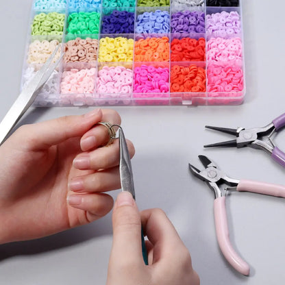 Jeu d'outils portables en métal à 3 couleurs, pinces pour la fabrication de bijoux, pince à bec rond, kit de brucelles pour l'artisanat, le perlage, la couture, les fournitures de bricolage