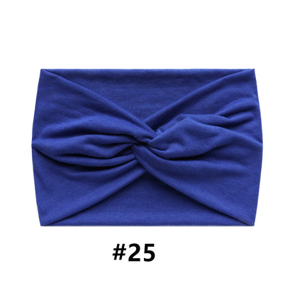 Wide Headbands for Women Large Turban Headwrap Boho Hairband Twisted Head Bands Sport Workout Stretch Non-slip Hair Accessories