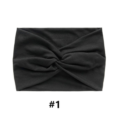 Wide Headbands for Women Large Turban Headwrap Boho Hairband Twisted Head Bands Sport Workout Stretch Non-slip Hair Accessories