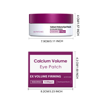 Ensemble de Soins à base de Calcium Anti-Âge Sérum Visage au Calcium Patchs Yeux Multi-Baume Atténue les Ridules Réduit les Cernes Nourrit