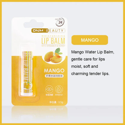 Fruit Lip Balm Winter Fashion Moisturizing Lip Oil Long-Lasting Clear Transparent Natural Aloe Lipstick Lip Care Lipstick Makeup