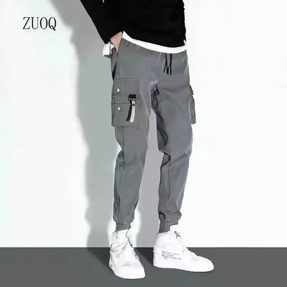 Hot Big Pockets Cargo Pants Women High Waist Loose Streetwear Baggy Tactical Trouser Fashion Hip Hop Joggers Trousers Female