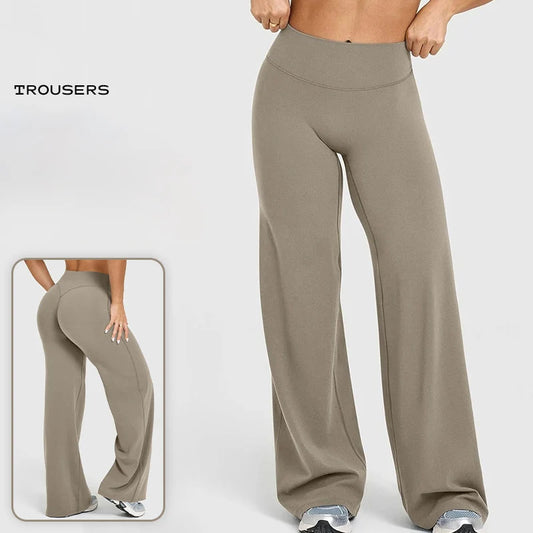 Leggings amples femme printemps automne, coupe large, taille haute, séchage rapide, sport, rehausse fessiers, pilates, yoga