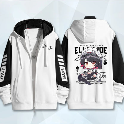 Anime Zenless Zone Zero Zip Up Women/Men Hoodie Sweatshirt ZZZ ZZZERO Ellen Joe Cosplay Zipper Hooded Jacket Outwear