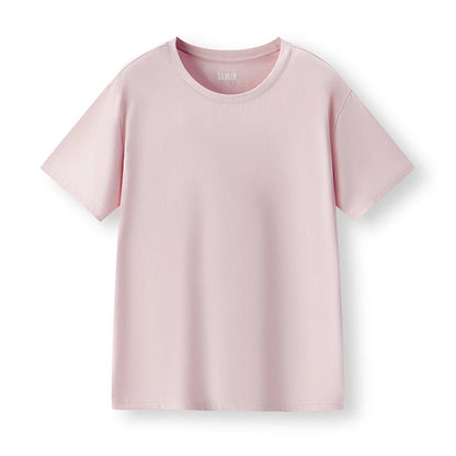Semir Short Sleeve T-Shirt Men Pure Cotton Bottoming Shirt 2026 New Spring Solid Color Inner Layer Top Versatile White T-Shirt
